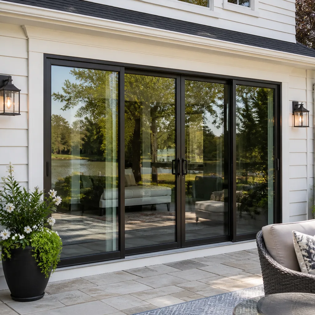 Sliding glass doors